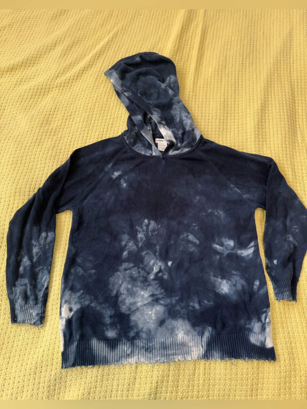 Minnierose Kids’ Navy Blue Tie-Dye Hooded Sweatshirt and Sweatpants Set
